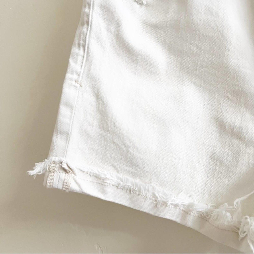 Pilcro High Waisted Button Fly Jean Shorts Cream Size 27 - Picture 7 of 12